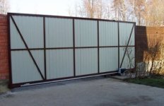 Откатные ворота 3400*2000 мм
